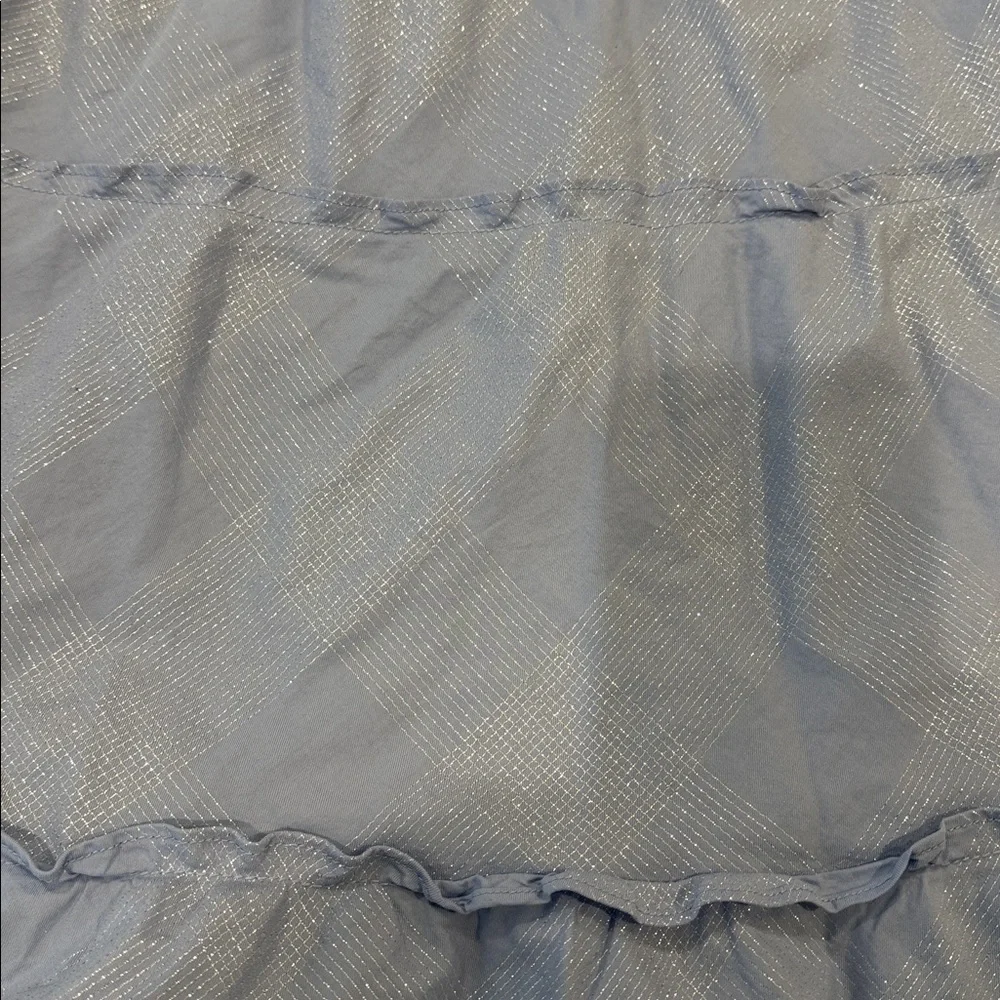 Hill House Light Blue Ellie Nap Dress with Ruffles and Glitter Print - Picture 7 of 11